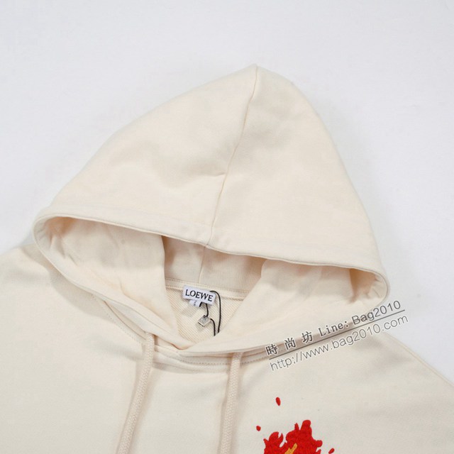 Loewe專櫃羅意威2023FW新款刺繡連帽衛衣 男女同款 tzy3003